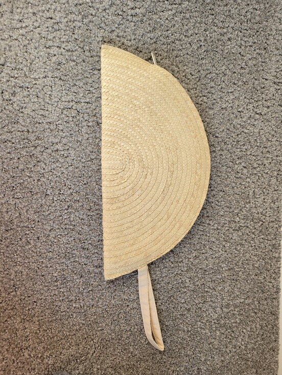 poppy + sage Handbags - Poppy + Sage Halfmoon Clutch Rattan Straw Handwoven